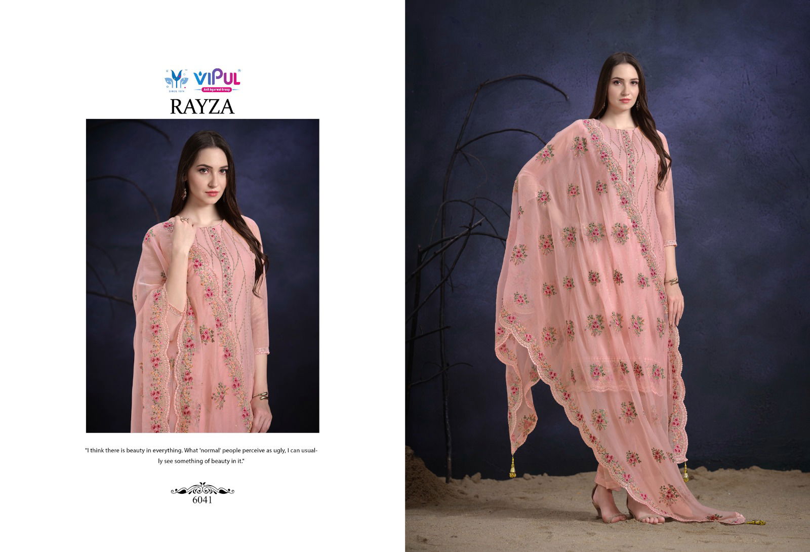 Rayza By Vipul Organza Chiffon Designer Salwar Kameez Wholesale Price In Surat